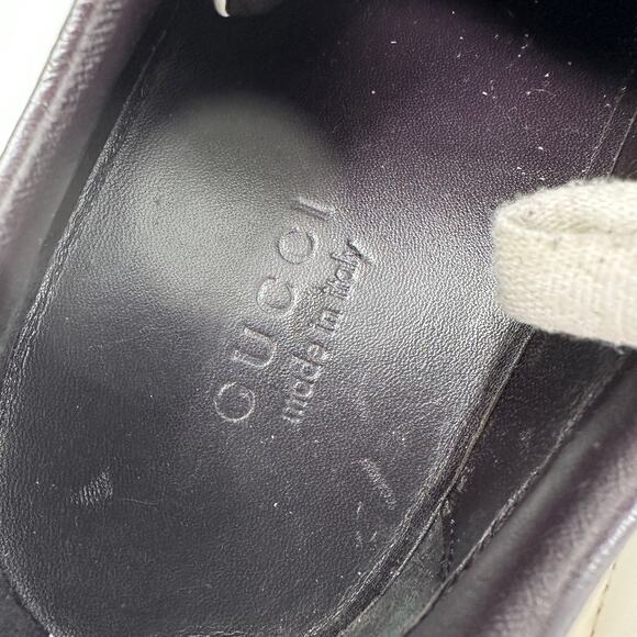 Vintage 2007 Gucci Sneakers Mens Size 11 White Cream Leather 162681 - Picture 10 of 11